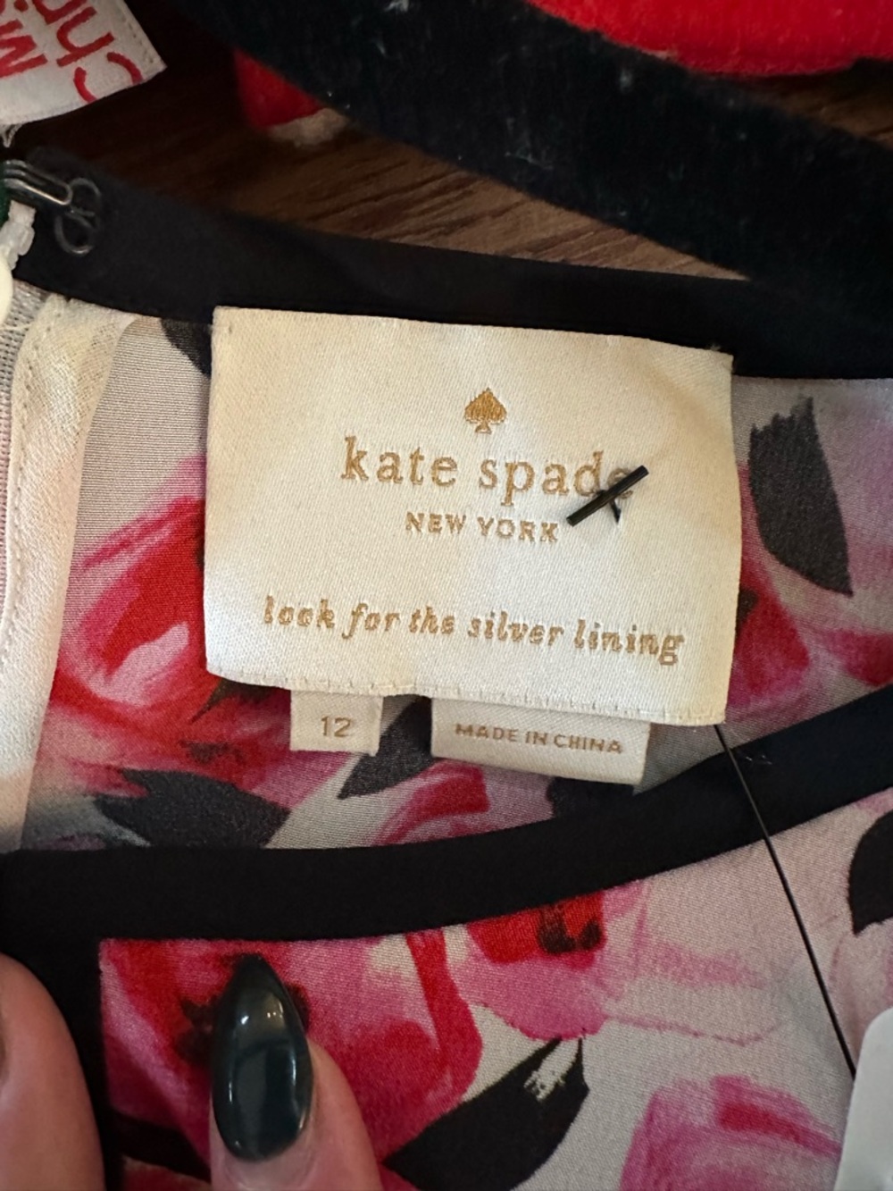 kate spade rosebud silk dress - Picture 5 of 5